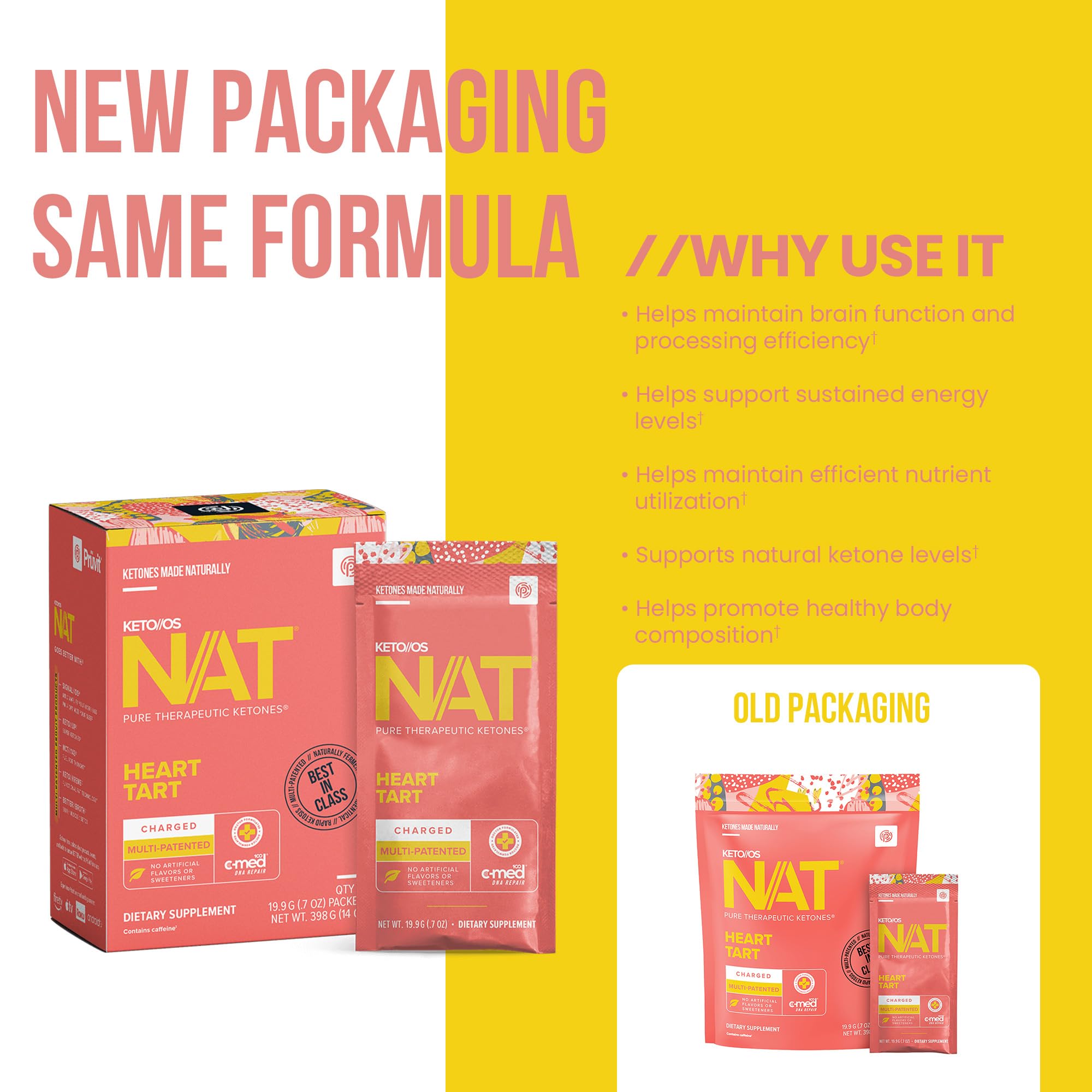 Pruvit Keto//OS NAT® Heart Tart Charged Ketone Drink Mix - 20 Sachets — Amazon image 5