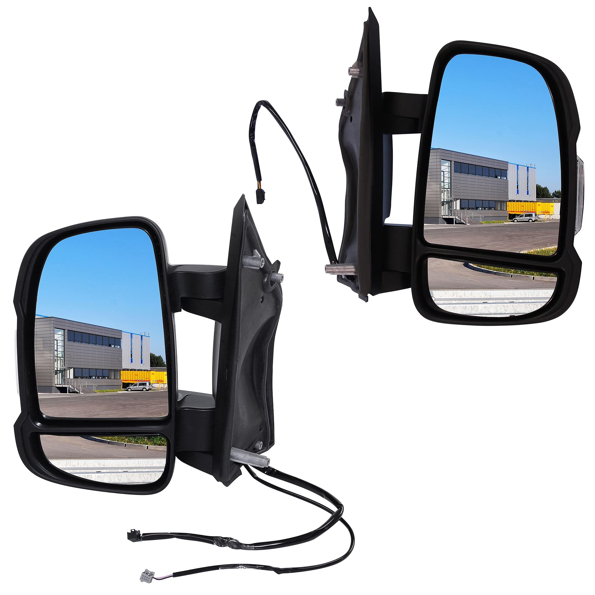 2x specchietti retrovisori esterni riscaldati con indicatore | Compatibile con: CITROËN JUMPER II Bus, JUMPER II Kasten, JUMPER II Pritsche/Fahrgestell, FIAT DUCATO Bus, DUCATO Kasten