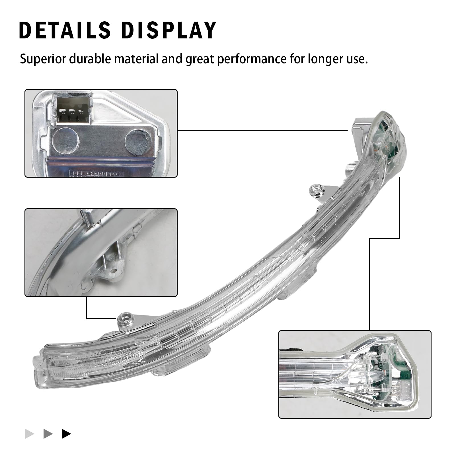 Sinistra Lato Conducente Freccia laterale specchietto retrovisore LED per GOLF 7 2012, T-U-N 2 2015, SPORTSVAN 2014 5G0949101