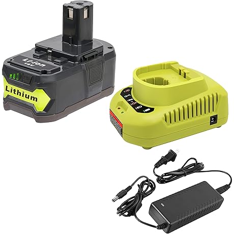 Ryobi 18V Battery and Charger Combo: Power Your Cordless Tools