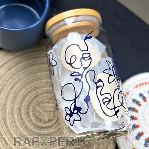 Miniatura 2 de WRAPXPERT Vinilo permanente blanco marfil de 12 pulgadas x 10 pies, vinilo crema para Cricut, rollo de vinilo adhesivo crema satinado mate para