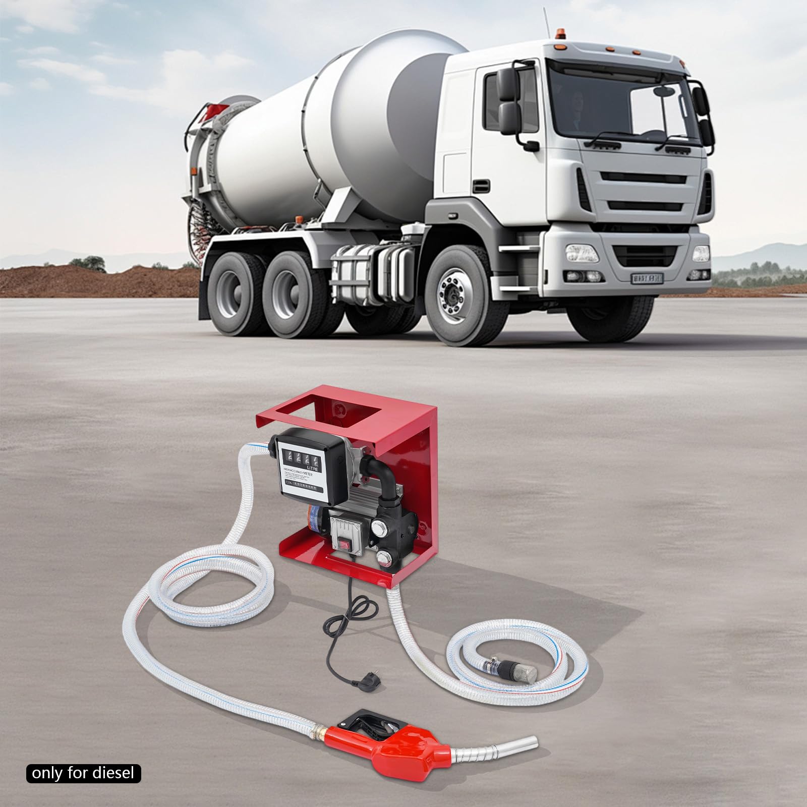 Pompe diesel 230 V 550 W 60 l/min Pompe diesel auto-amorçante
