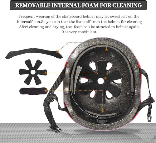 Miniatura 9 de Tourdarson Casco de patineta resistente a los impactos Ventilación Multideporte para jóvenes y adultos