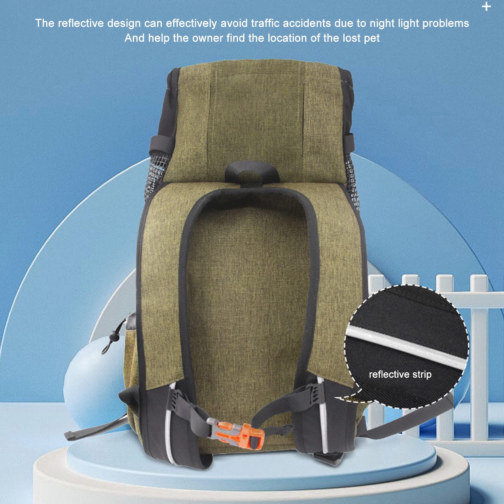 Zaino per animali domestici, Zaino per trasportini per gatti, Zaino per trasportini per animali domestici Zaino per gatti portatile in rete traspirante in nylon multiuso pe (M)