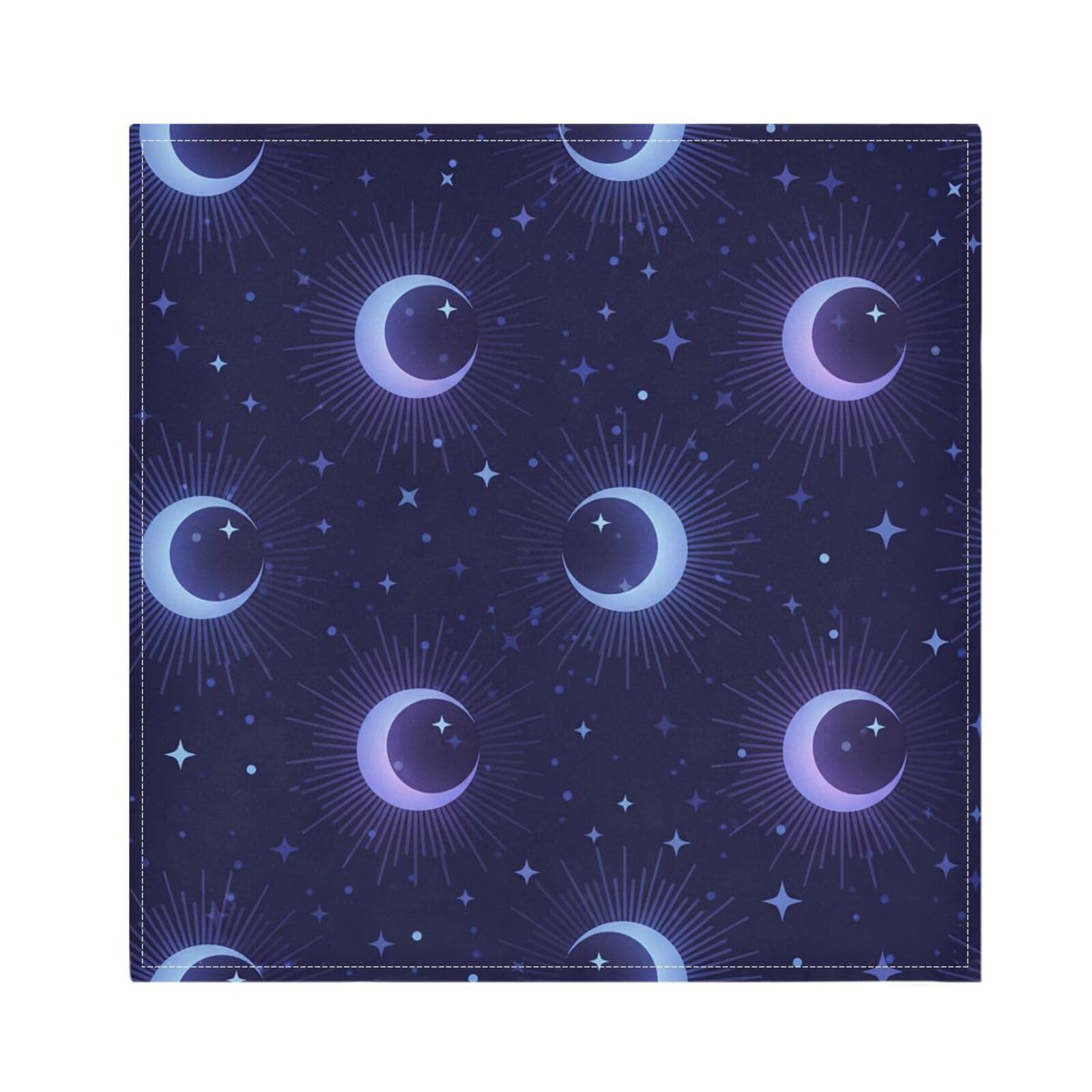 Ttgoth Moon Cloth Napkin Set of 6 Washable & Reusable Dinner Napkins for Dining Table, Banquets, Wedding, Party, 50x50 cm