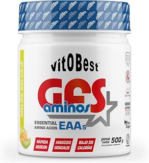 VITOBEST | GFS Aminos en Polvo | Contribuye a acelerar la síntesis proteica corporal | Apto para personas celíacas | Sabor Melón - 500 g