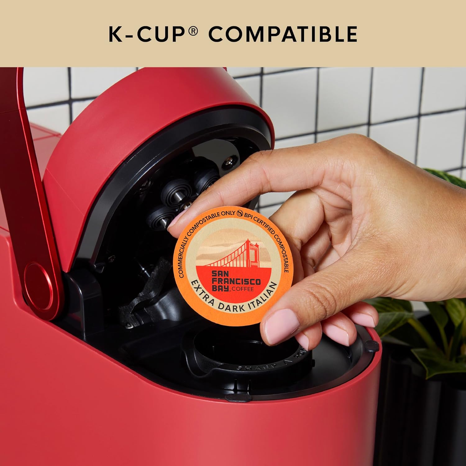 San Francisco Bay K-Cup Coffee Pods, Extra Dark Italian (80 Ct), Dark Roast, Commercially Compostable Single-Serve Coffee Pods