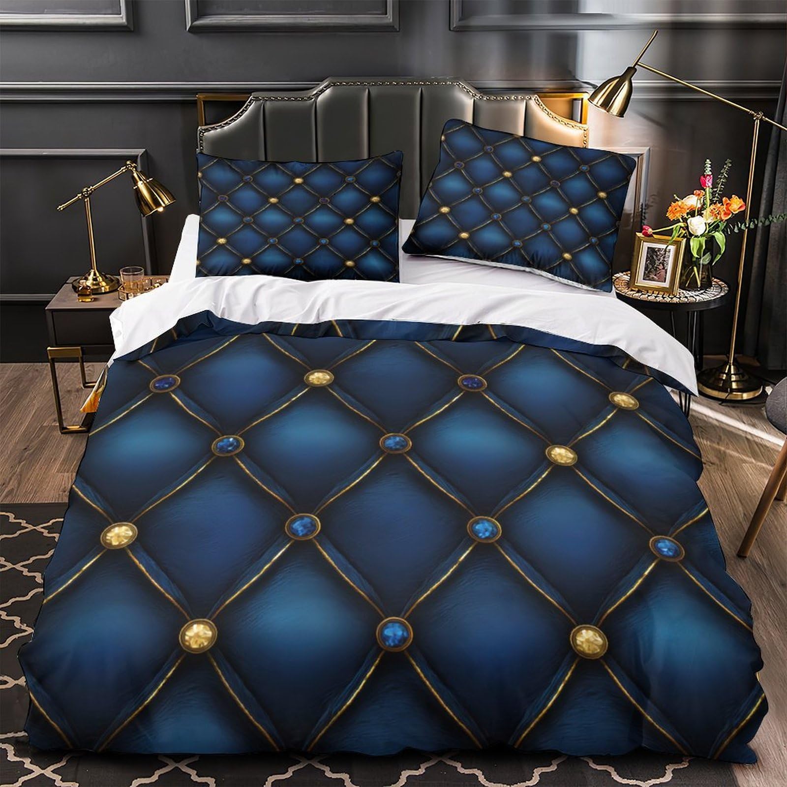 Housse de couette respirante 135x200cm pour chambre fille lit single