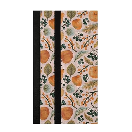 Berries and Leaves 2 Pcs Refrigerator Door Handle Covers Dishwashers Grill Microwave Cabinet Door Cloth Protect Kitchen Appliance Clean