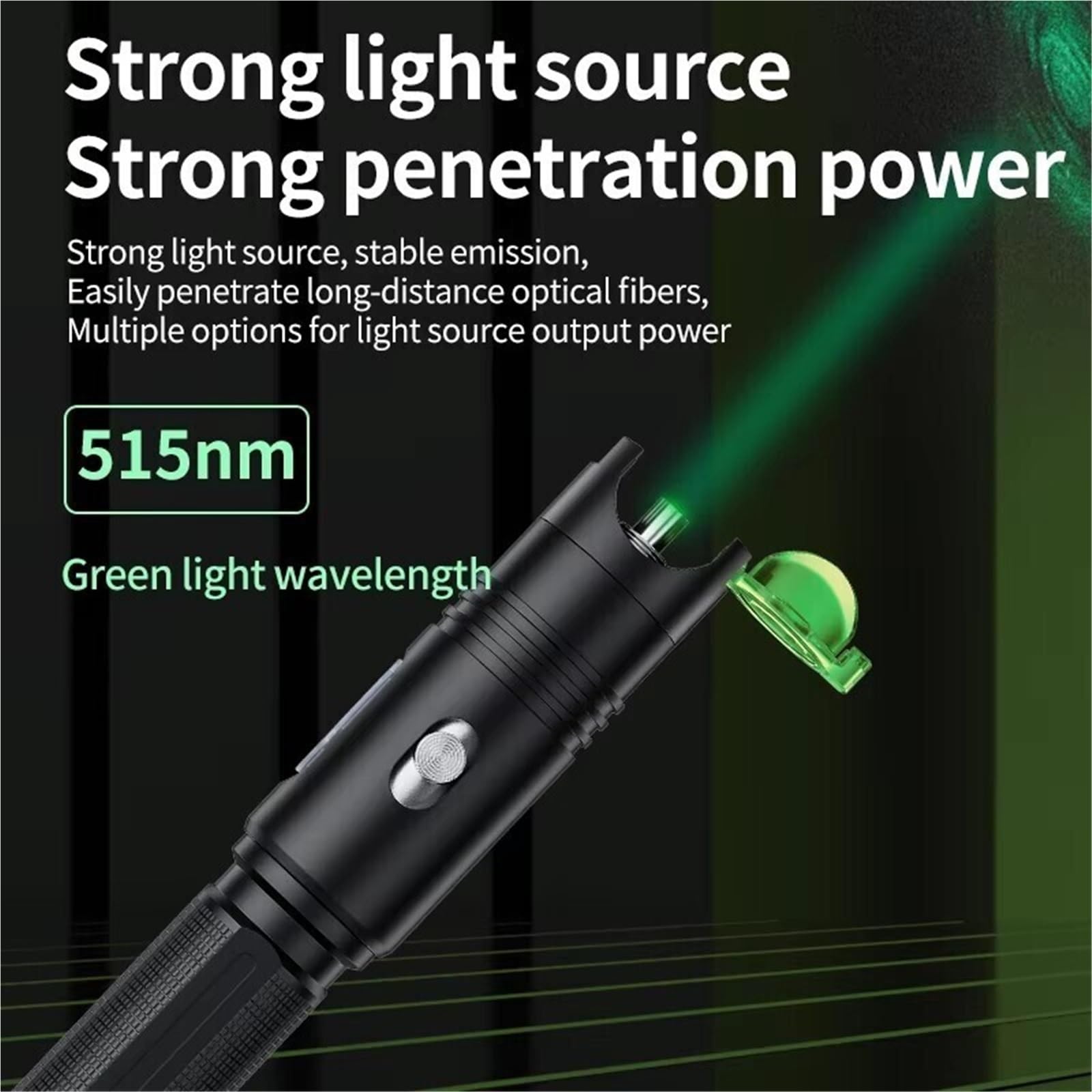 Testeur Fibre Optique, Localisateur visuel de défauts, nouveau stylo vert 10-20 MW, lumière VFL rechargeable, test de câble à fibre optique FTTH(20MW)