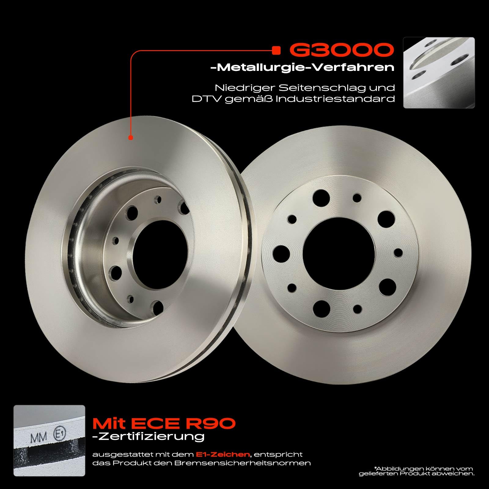 Frankberg 2 dischi freno anteriori ventilati ⌀300mm 51957509 51957510 | Compatibile con: Scatola di collegamento, Ducato Van 250, Autobus saltatore, Pianale/telaio Boxer, Pianale/telaio Jumper