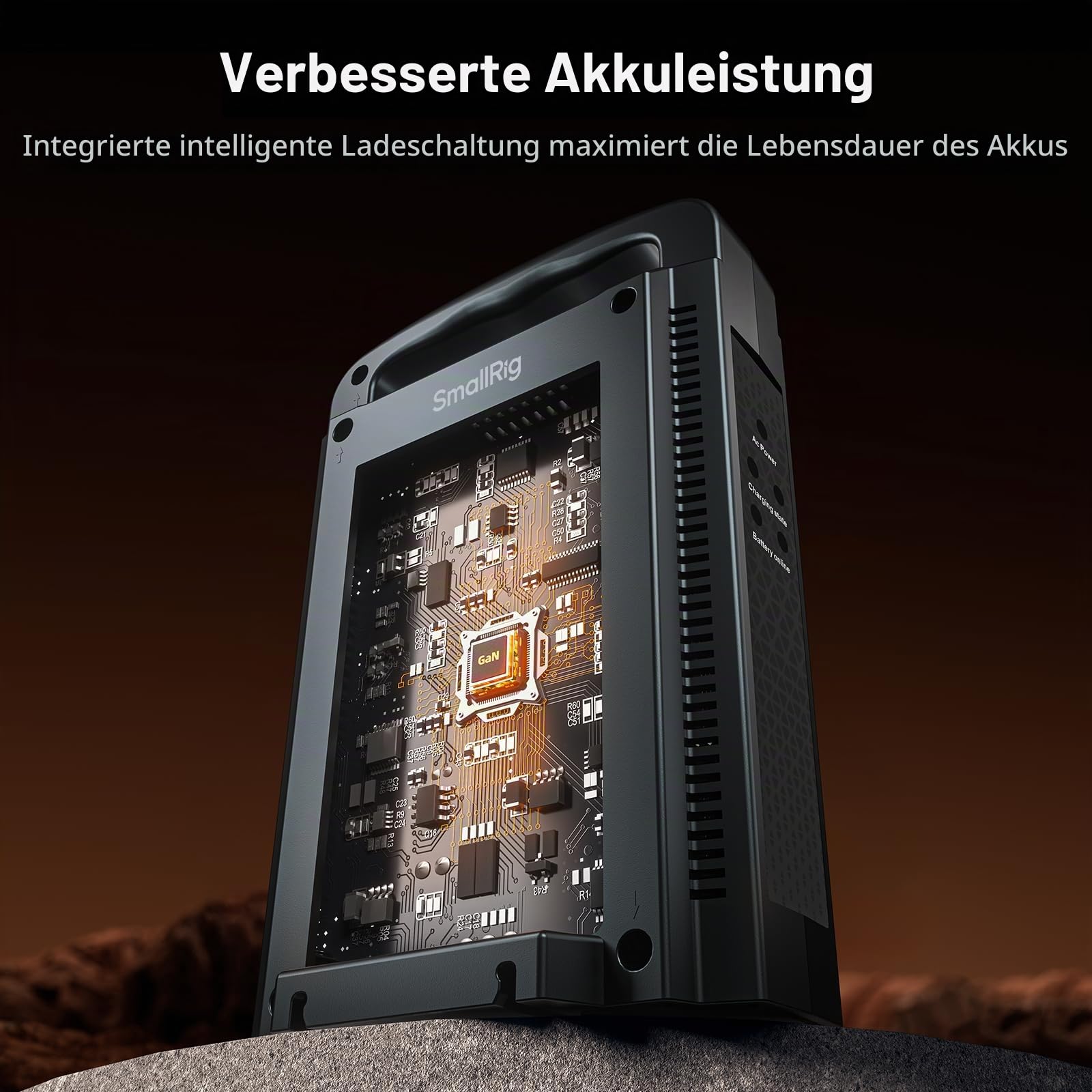 SMALLRIG V-Batterie-Ladegerät mit Doppelk, V-Montage, Akku-Ladegerät für SMALLRIG VB50 / VB99 / VB99 Pro / VB155 / VB212-4578