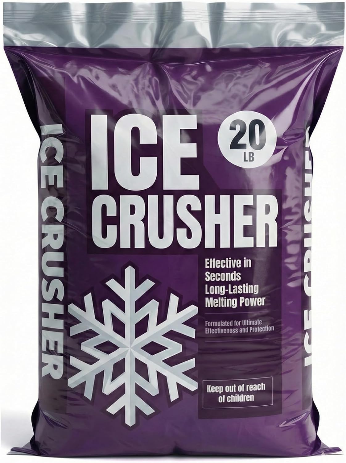 Ice Melt Safer for Concrete-20 lb Bag, Ice Breaker Blend for Snow Ice Melt, Salt for Snow and Ice Removal, Sidewalk Salt, Driveway Salt, Snow Melt