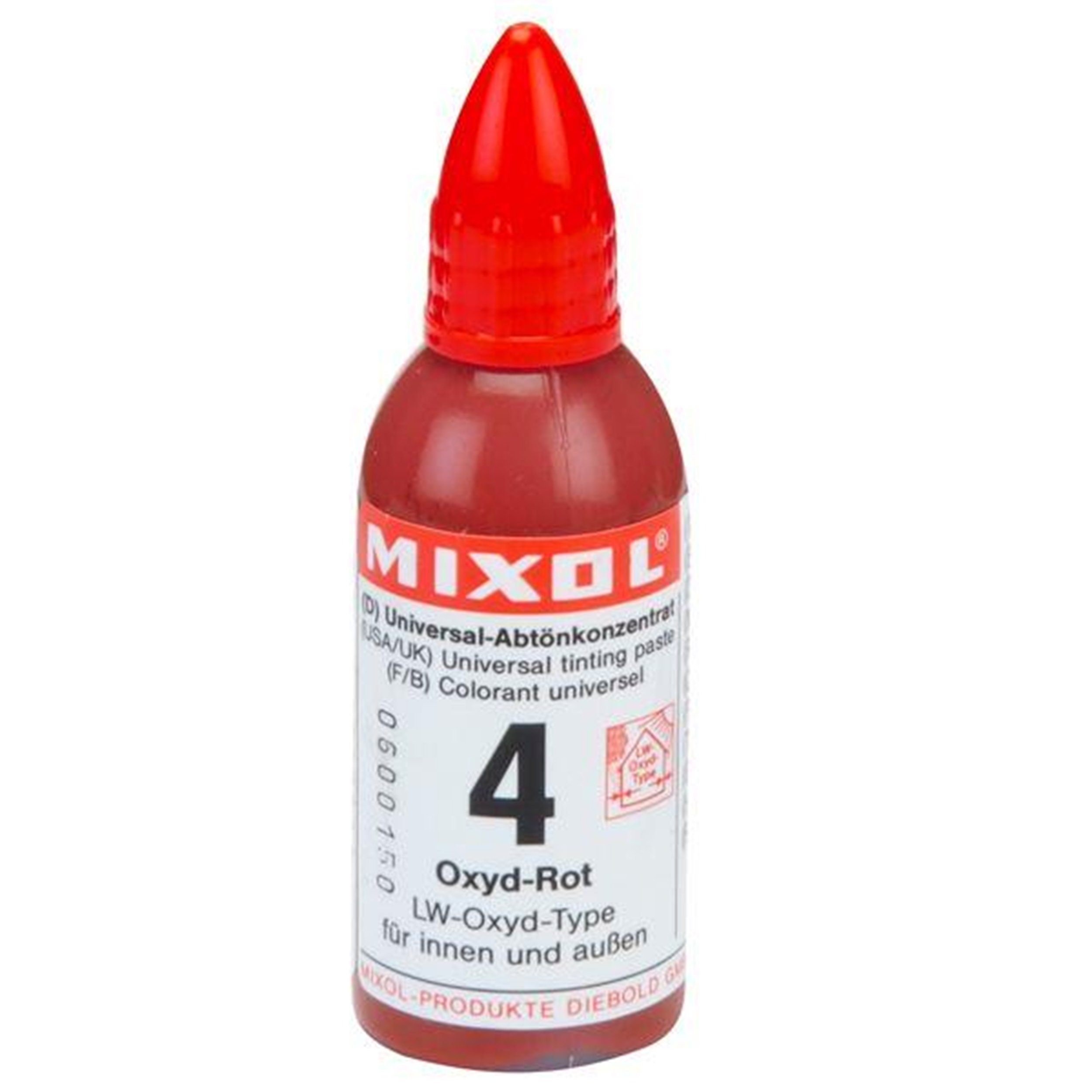 Mixol Universal Tints, Oxide Red, #04, 20 Ml