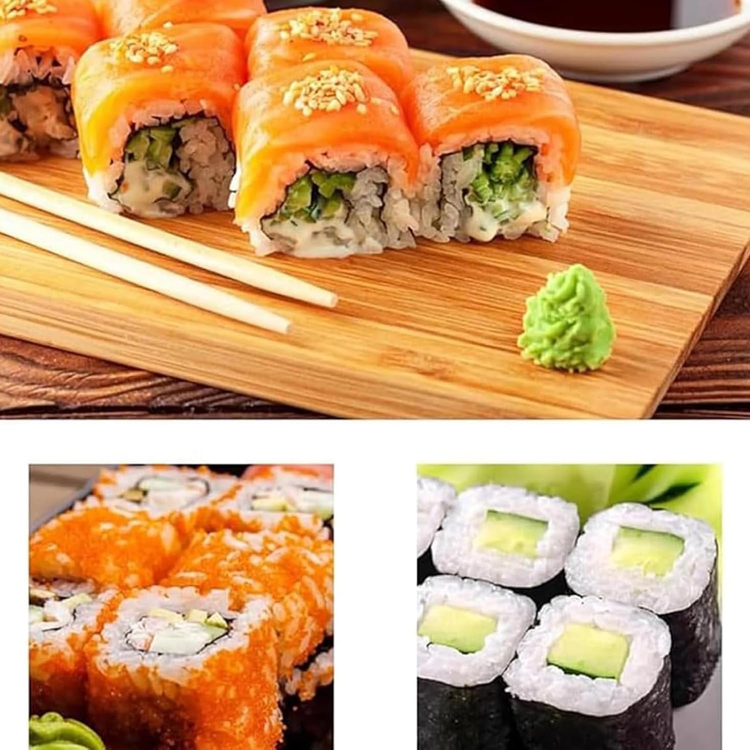 Sushi-Rollenherstellungsmaschine, Edelstahl, quadratisch, Schablonengröße 35/45 mm, ideal für Cafeteria, Anfänger, Heimwerker, Kinder-Lunch-Bento