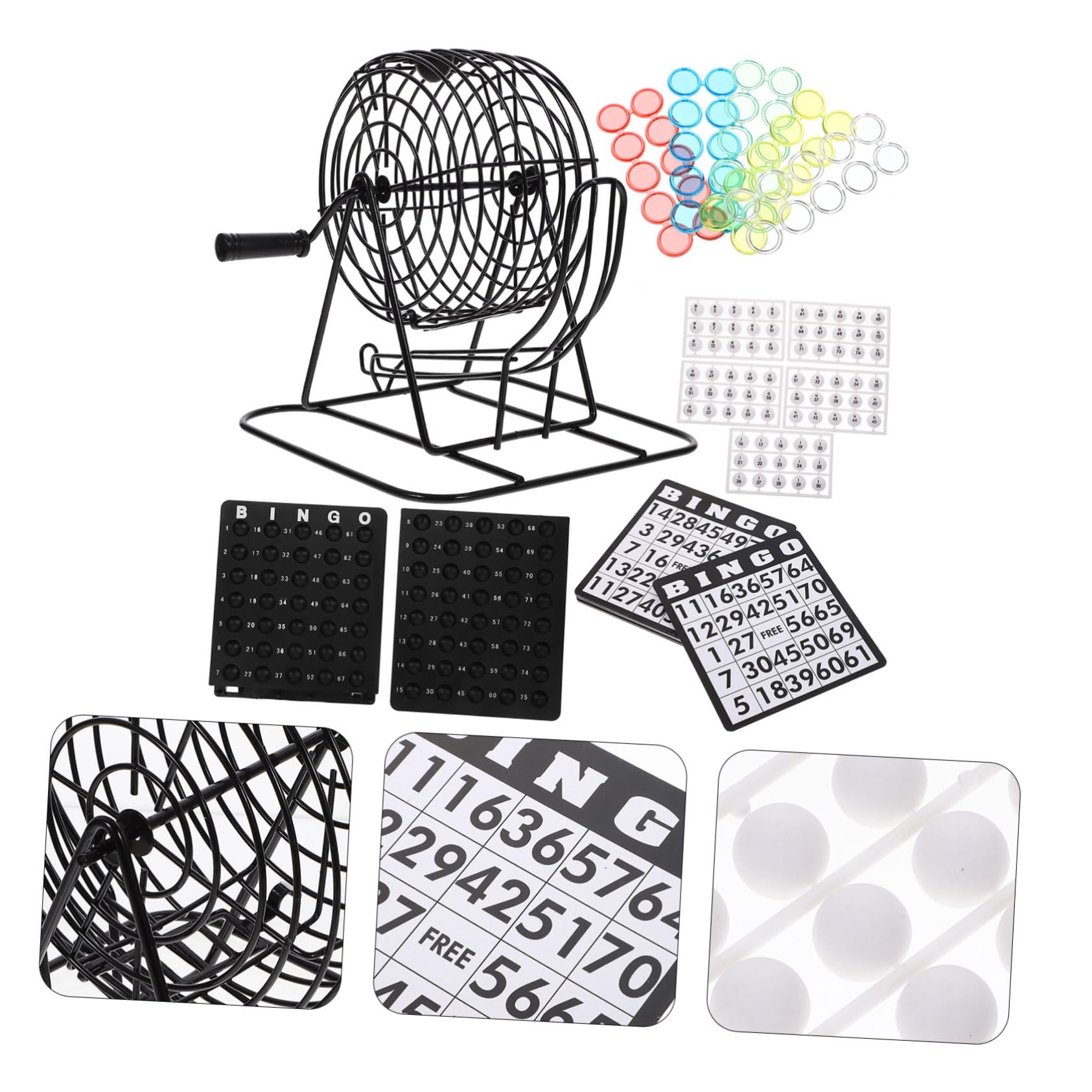 Alasum Máquina de Bingo Interactiva de Hierro Negro para Fiestas Temáticas y Bares, Juego de Mesa Duro Diversión Interactiva y Diseño Resistente