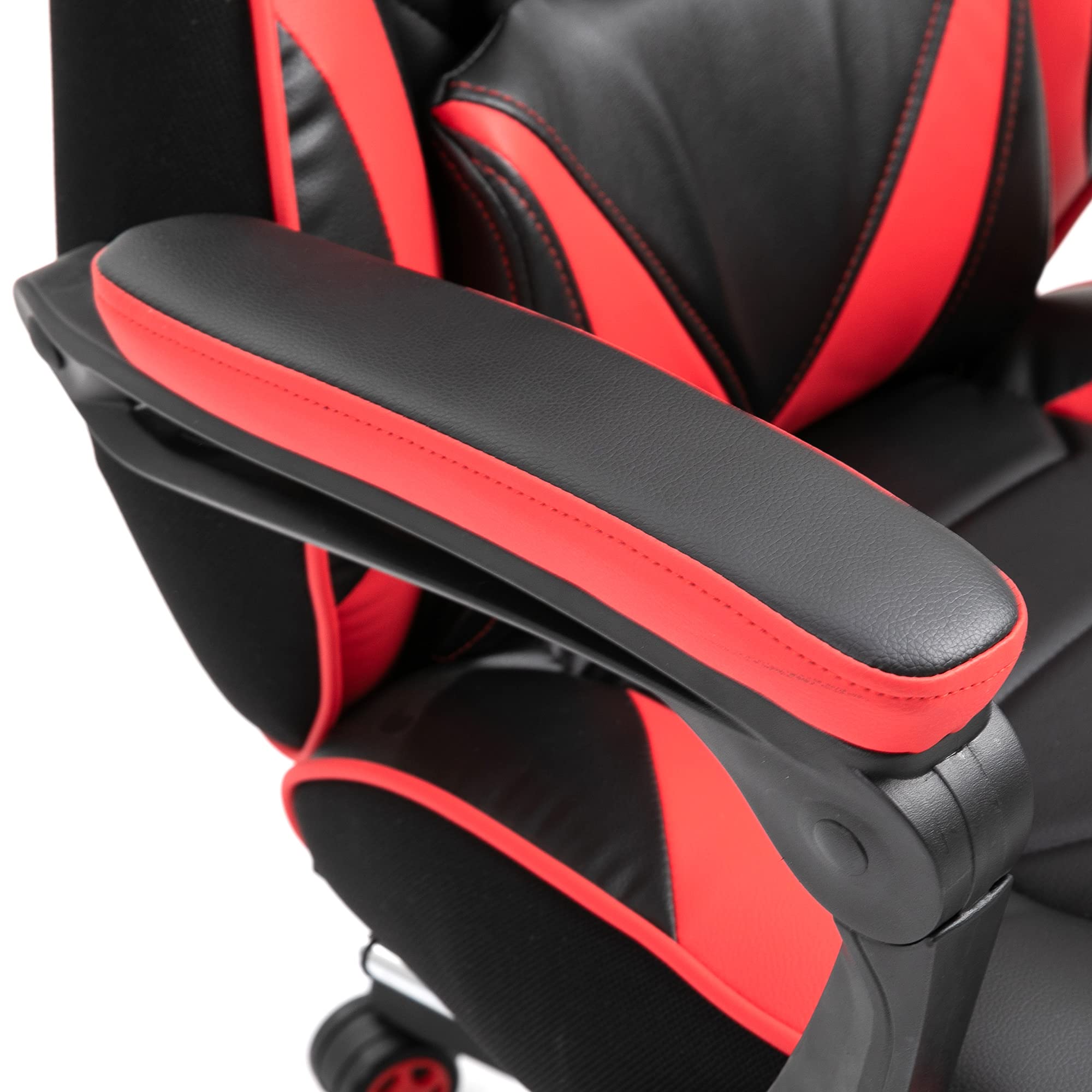 Vinsetto Chaise Gaming Ergonomique, Fauteuil de Bureau, Noir et Rouge