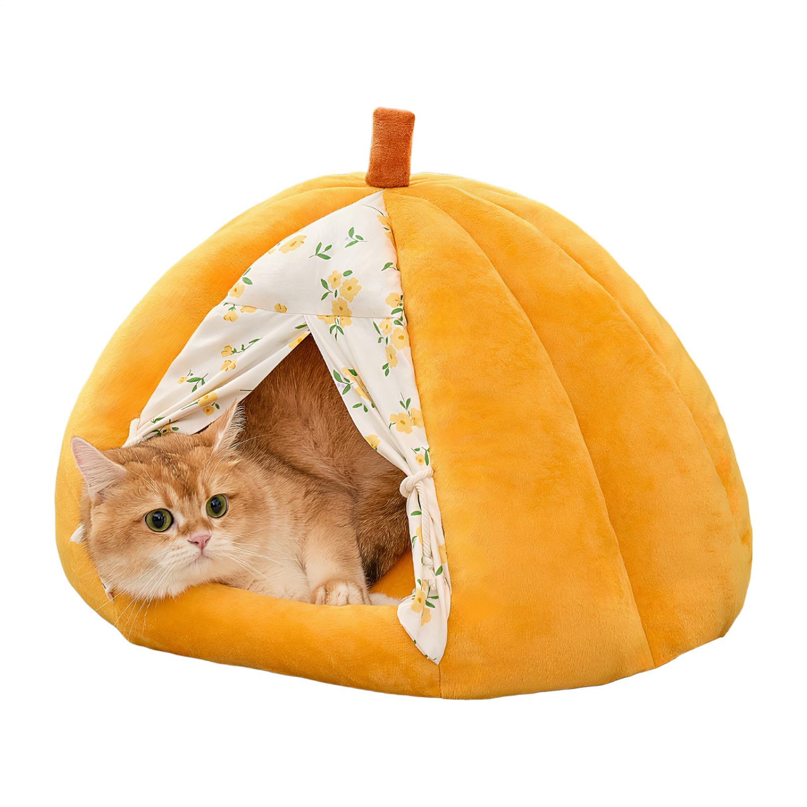 Lit grotte pour chat et petit chien idéal pour décorer votre salon chaleureux