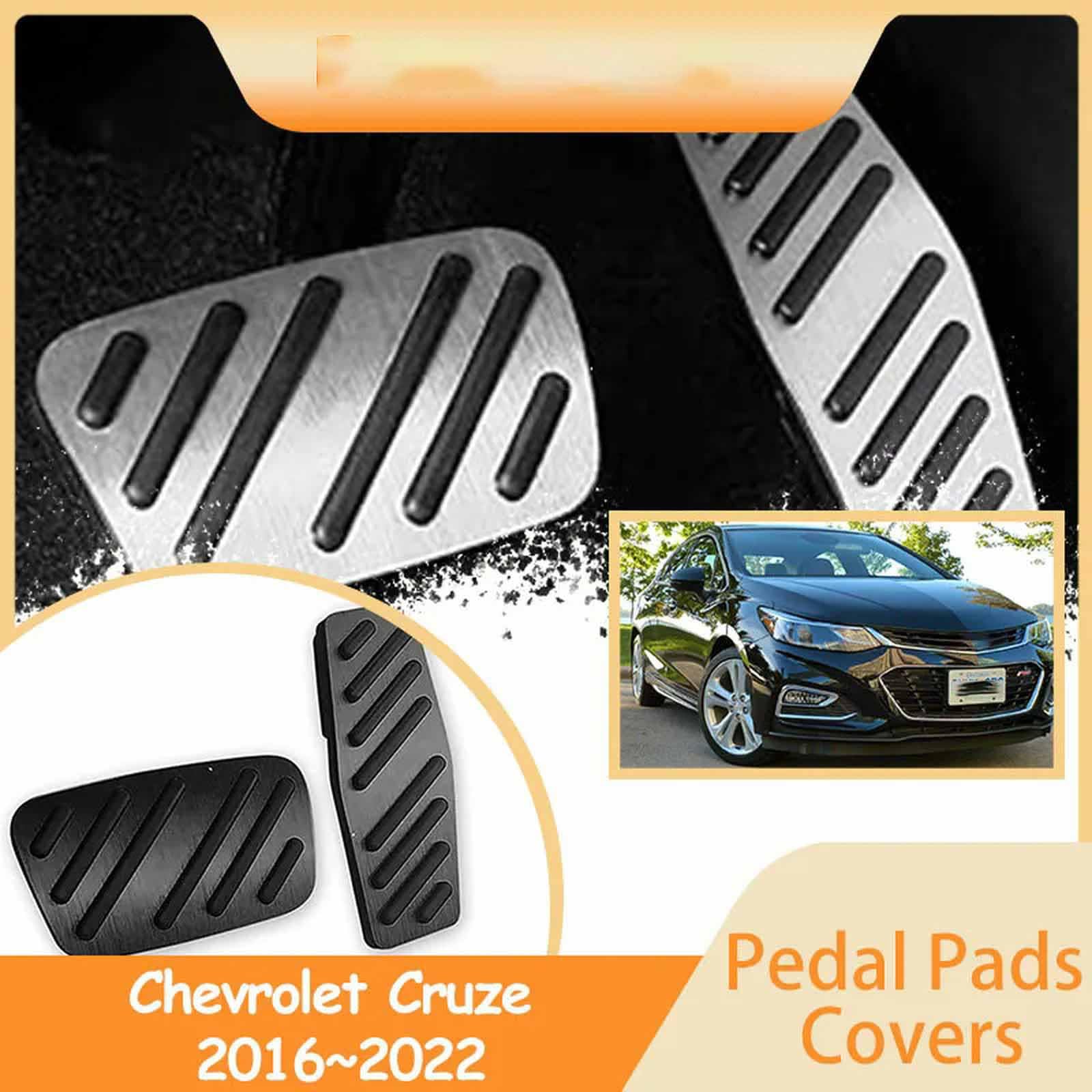 Auto-Fußpedale Edelstahl-Rest-Gaspedal -Ablage Bremszubehör, Für Chevrolet Cruze 2016-2022
