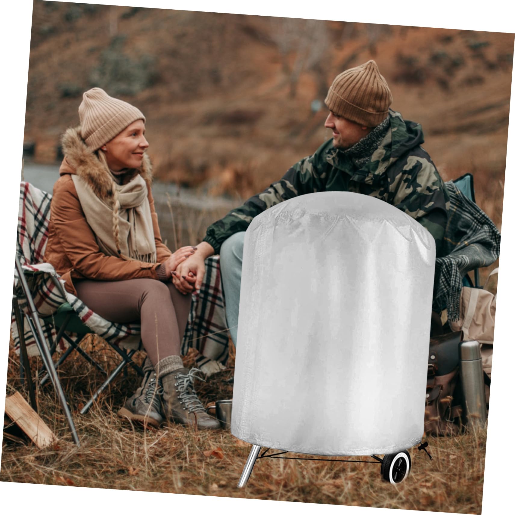 Argento Copertura Resistente in Poliestere Barbecue, da Esterno