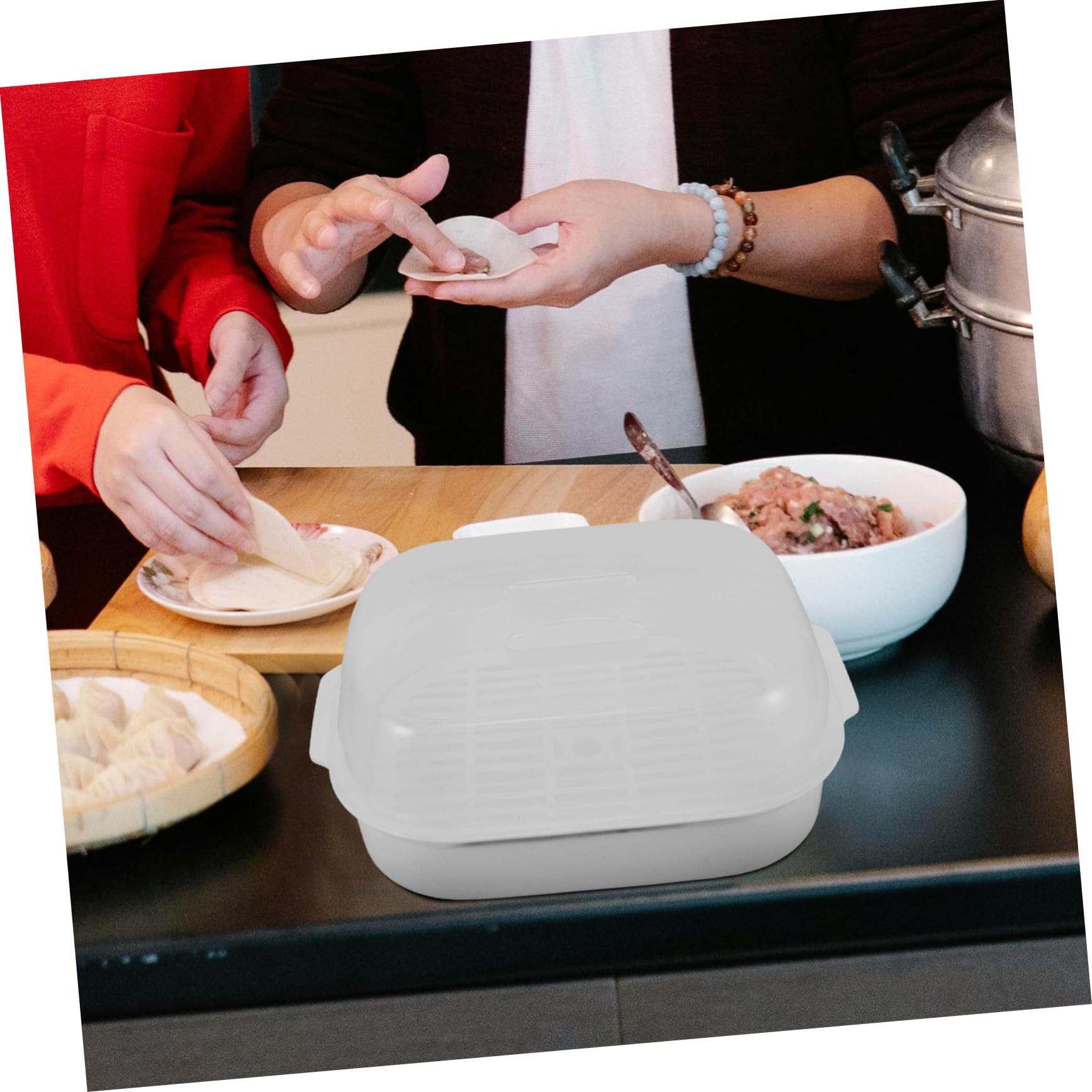 Mikrowellen-dampfgarer Für Gemüse Und Fisch Dampftopf Mit Deckel Und Tablett Transparent Zum Kochen Mikrowelle Geeignet Für Familienessen Und Gesunde Mahlzeiten