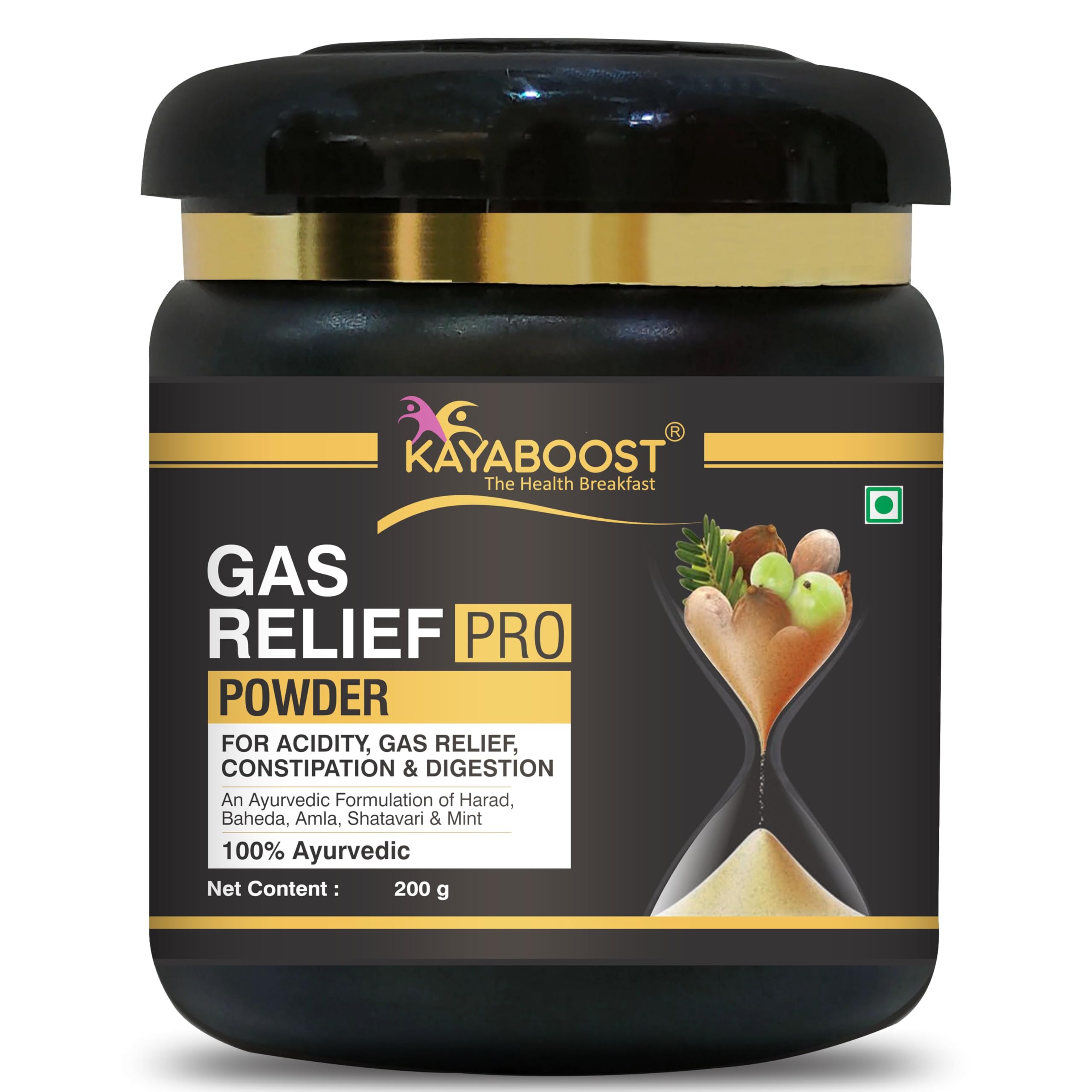 Gas Relief Pro Powder - Gas Relief, Acidity Relief Ayurvedic Health Care Powder (200 g)-image-23
