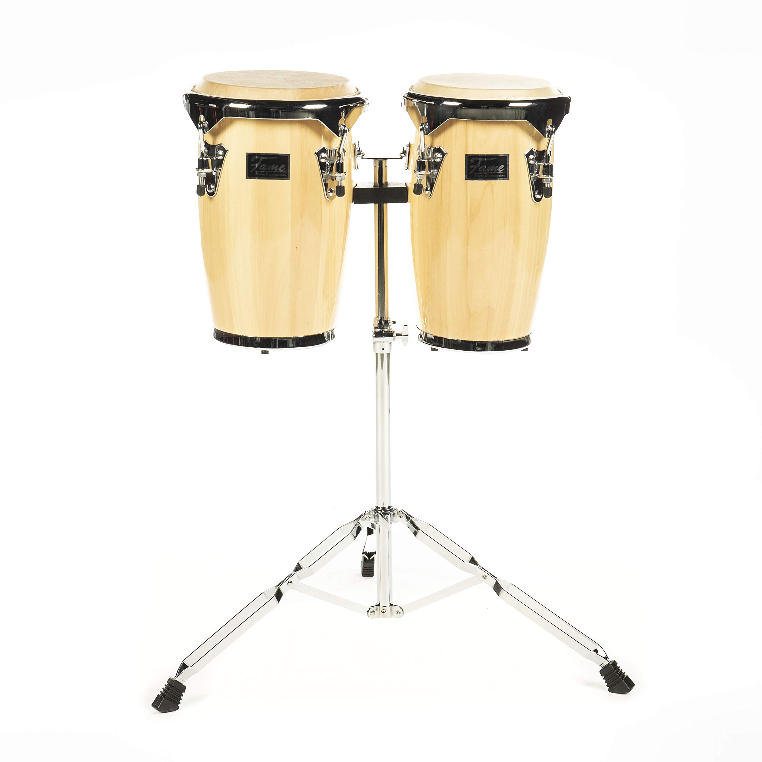 Fame S8300N Conga Set & Stand 8"/9" (Natural) - Conga