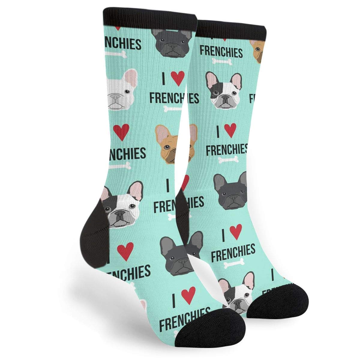 934 Unisex Socks 400 Novelty Socks Frenchie Dog Athletic Socks Soft Office Socks For Women Runing Baseball 40Cm