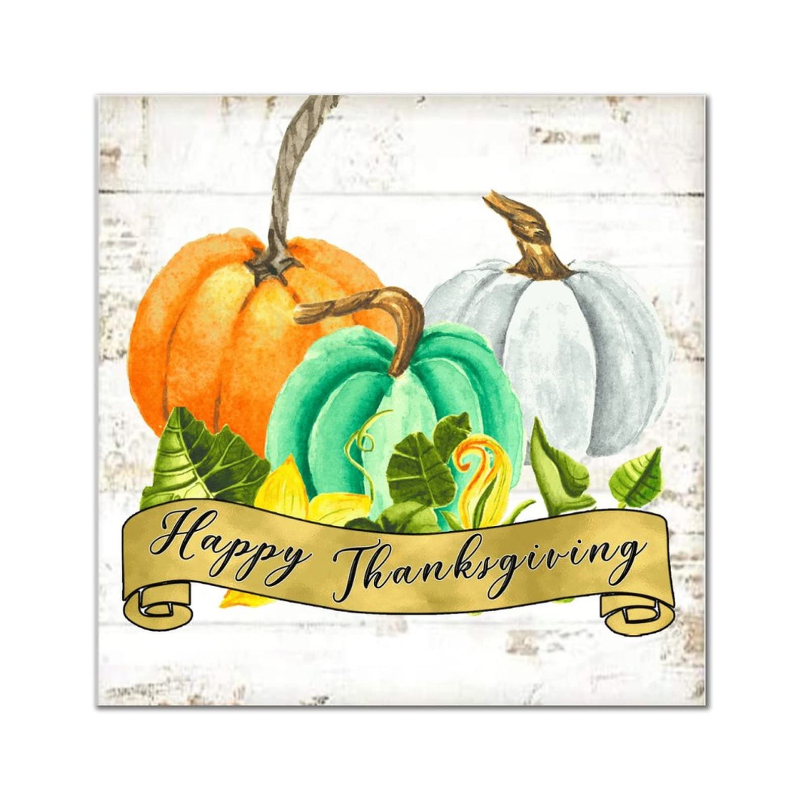 Panneau en bois Happy Thanksgiving Day pour égayer des murs blancs