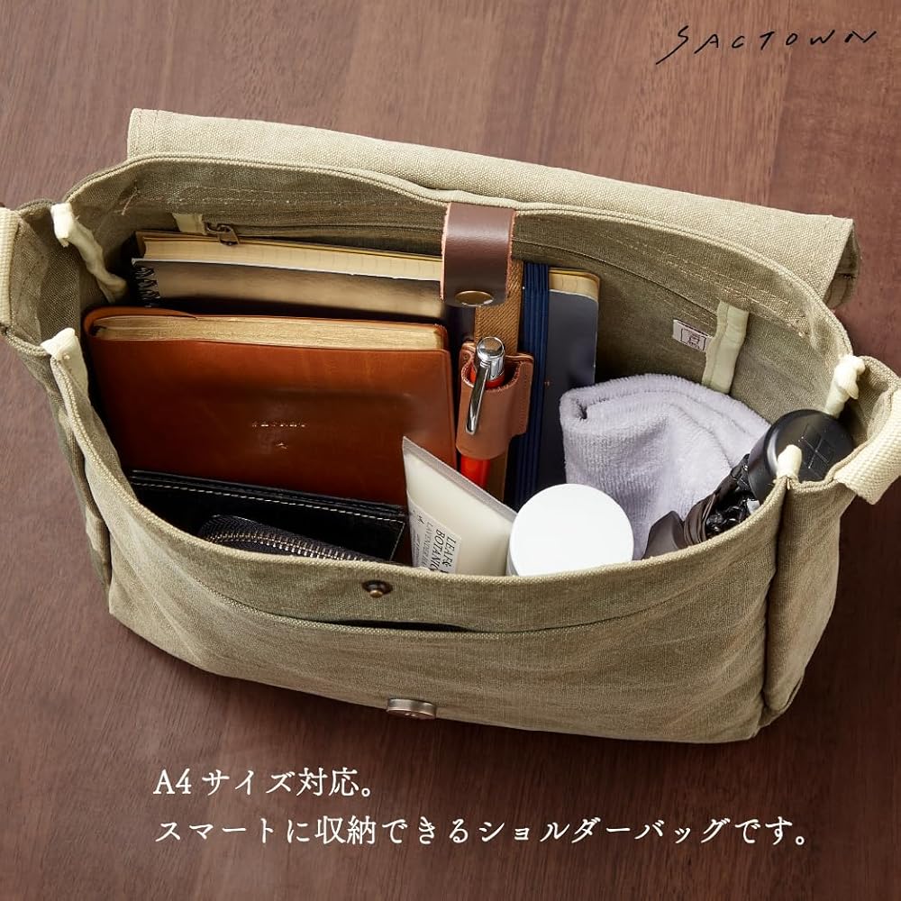 ぽむら　ボストンショルダーバッグ（L）　帆布 ぽむら様専用 ボストンショルダーバッグ（L） 帆布