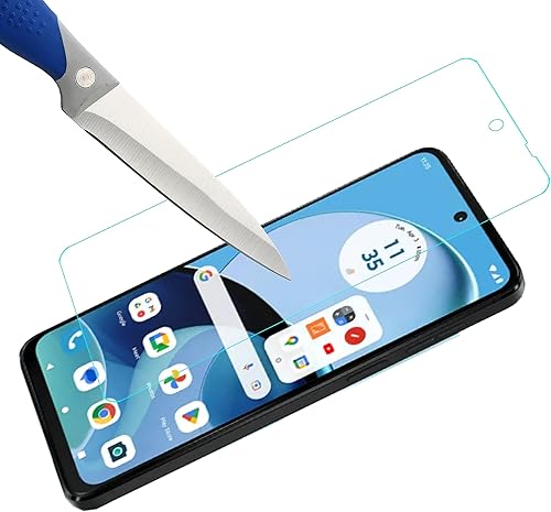 Miniatura 4 de Mr.Shield [Paquete de 3] Protector de pantalla para Motorola Moto G14 / Moto G54 [vidrio templado] [Vidrio japonés con dureza 9H] Protector de