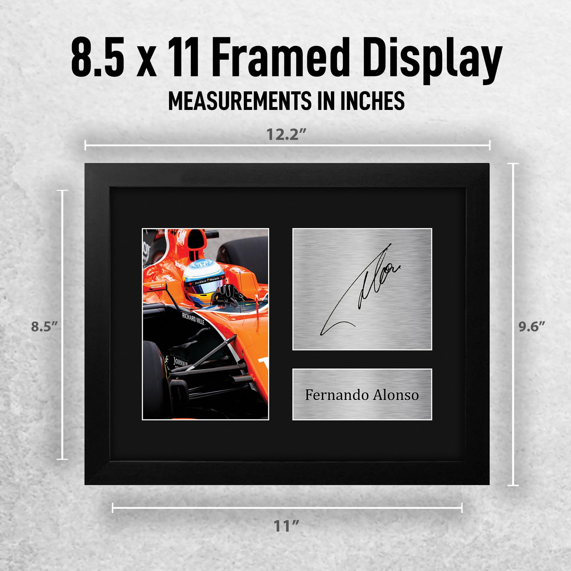 Amazon.com: HWC Trading Fernando Alonso Framed Gift Signed Printed