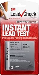 Leadcheck Disposable Non-Staining Lead Detection Swabs, 2 Per Pack,Red