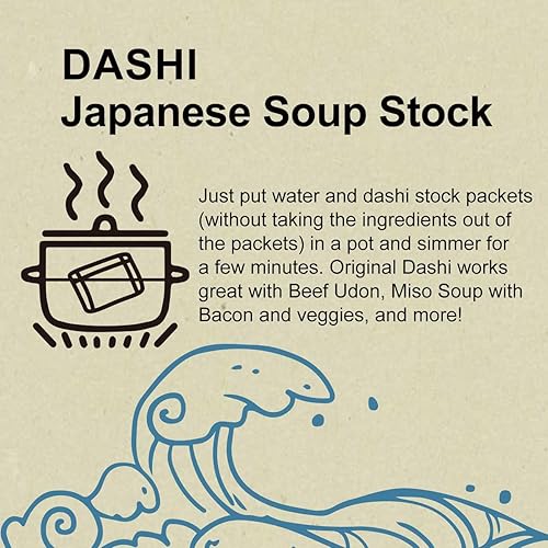 Miniatura 3 de Grelim Dashi Stock Japan Dashi Soup 18 paquetes, ingredientes naturales domésticos, sin aditivos, sin MSG, fabricado en Japón extremadamente sabroso