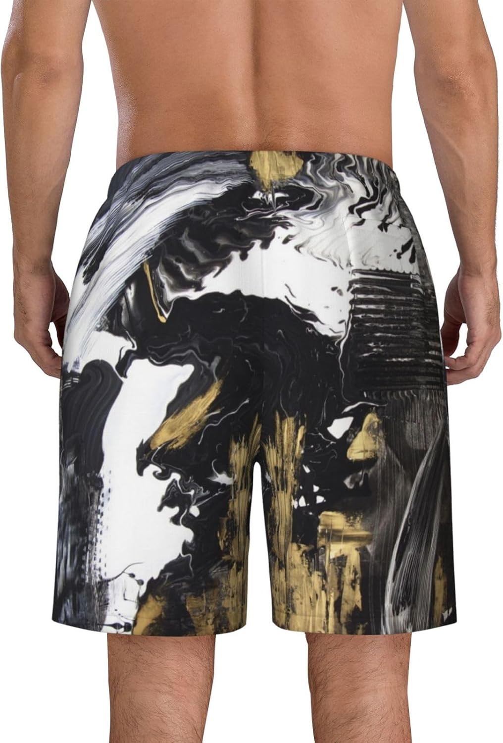 Mens Swim Trunks with Mesh Lining,Quick Dry Big Tall Board Shorts Swimsuit Beach Pants Swimwear Bathing Suits - Image 4