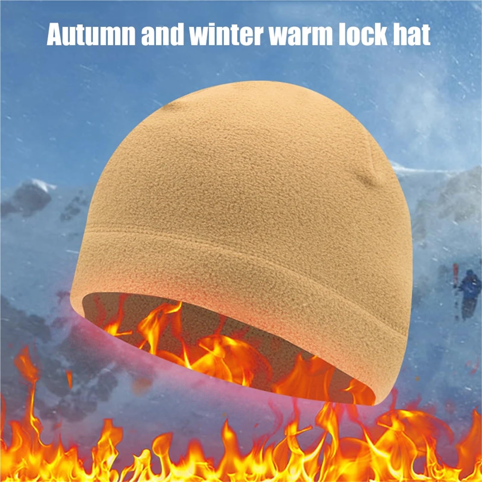 2 Stück Herren Damen Wintermütze, lässig, warm, Totenkopfmütze, winddicht, Polarfleece, Unisex, weiche Mütze for Outdoor, Radfahren, Skifahren und Wandern FüR Radfahren