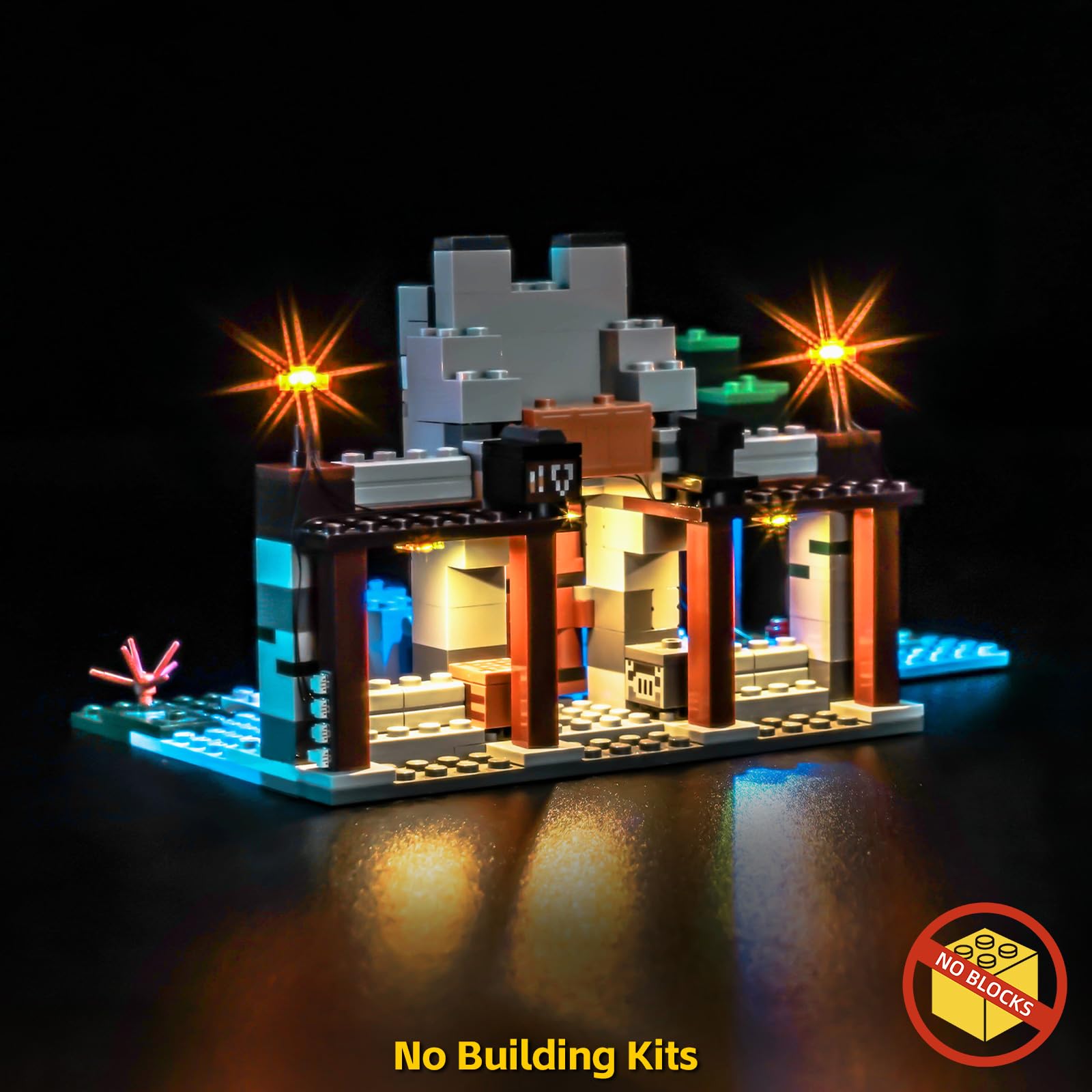 Light Kit Compatible with Lego 21261 The Wolf Stronghold (No Model) - Image 4