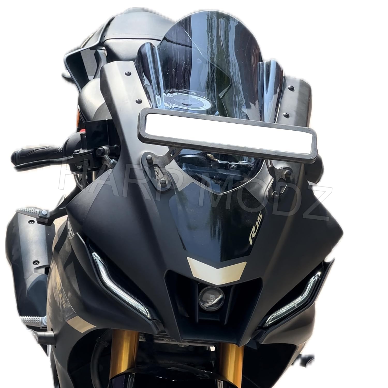 R15 M V4 Bubble Visor Windshield Wind Deflector R1M Model Light Smoke-image-18