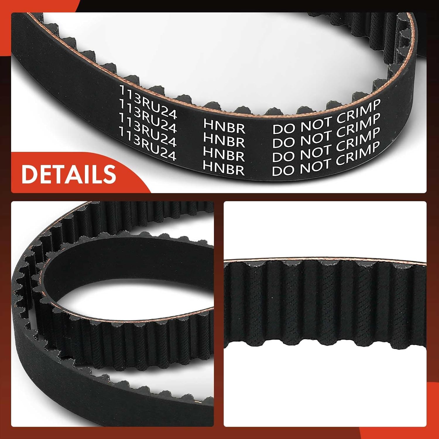 A-Premium Engine Timing Belt Compatible with Honda Accord 1990-1997 2.2L, Odyssey 1995-1997 2.2L, Prelude 1992-1996 2.2L & Isuzu Oasis 1996-1997 2.2L - Replace# 5862021620