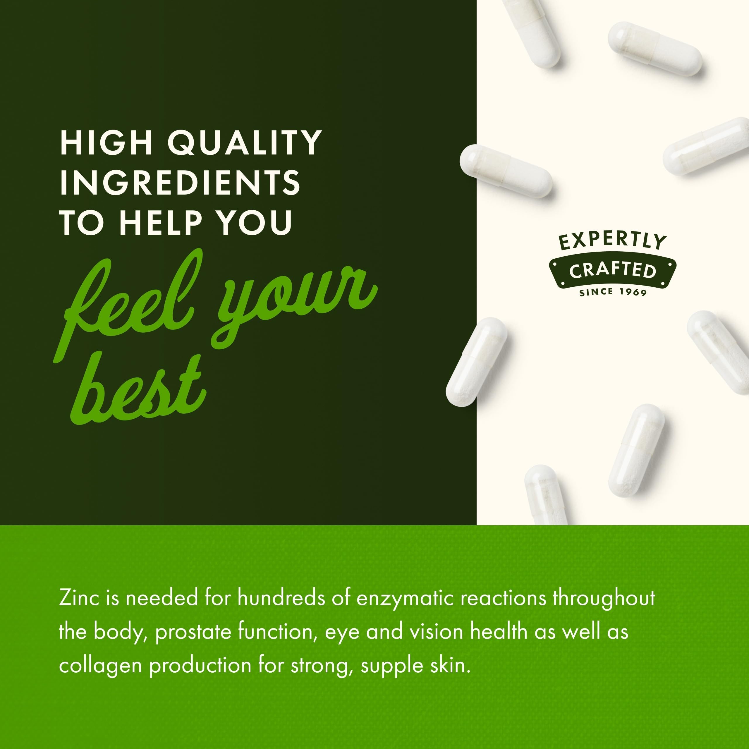 Swanson Zinc Picolinate Chelated Mineral, 22 mg, 60 Vegan Capsules — Amazon image 5