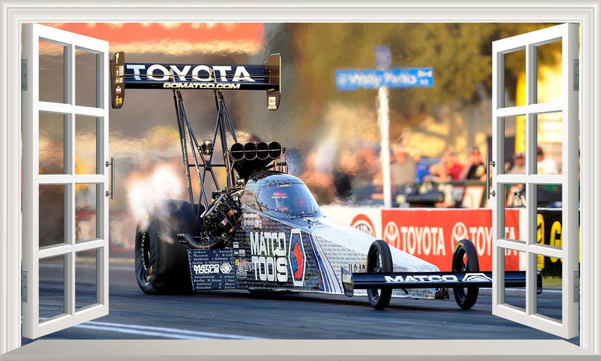 Drag Racing Window Drag Racing Wall Murals