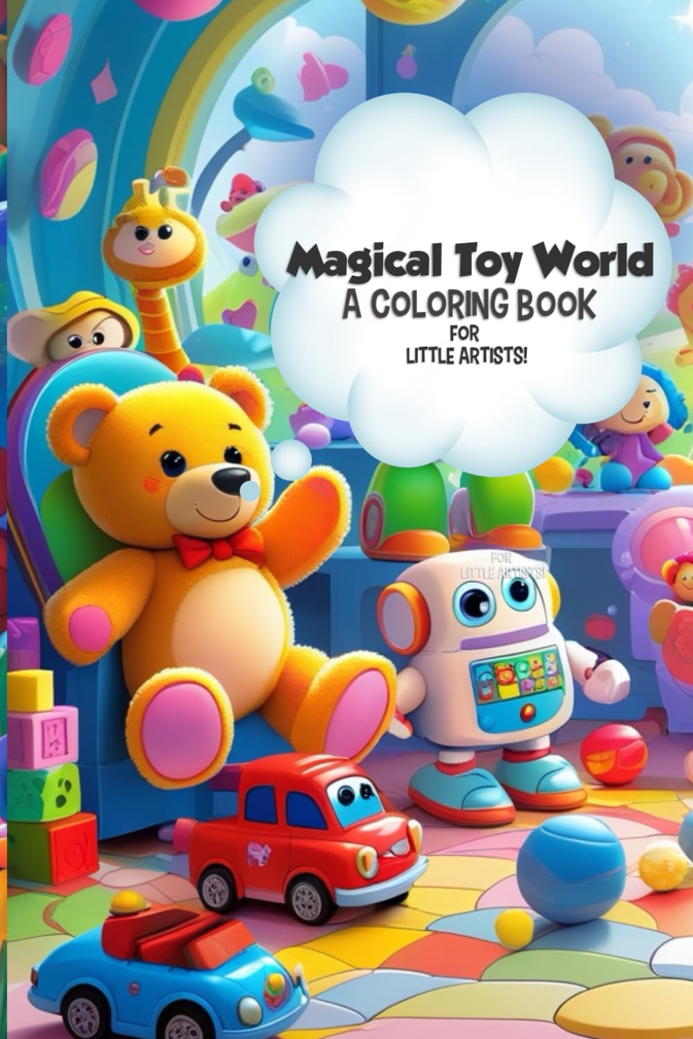 Magical Toy world: A Coloring Book for Little Artists