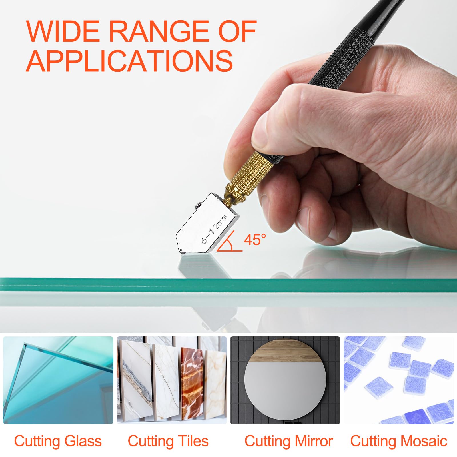 Tagliavetro Professionale Con Alimentazione Olio - Per Vetro, Piastrelle, Specchi - Foto 9