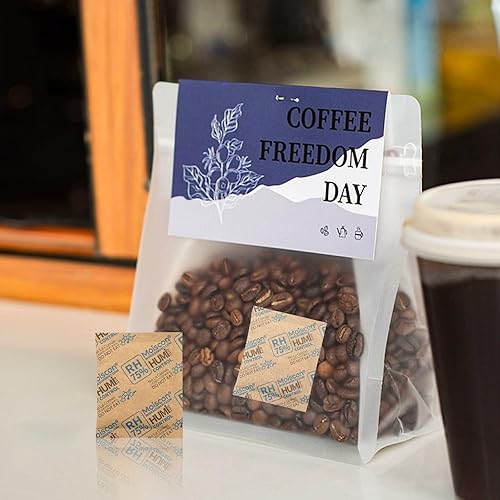 Miniatura 34 de Paquete de 30 paquetes de control de humedad bidireccional de 62% HR 0.28 oz para almacenar paquetes de control de humedad de 1 oz, tamaño 8 62%