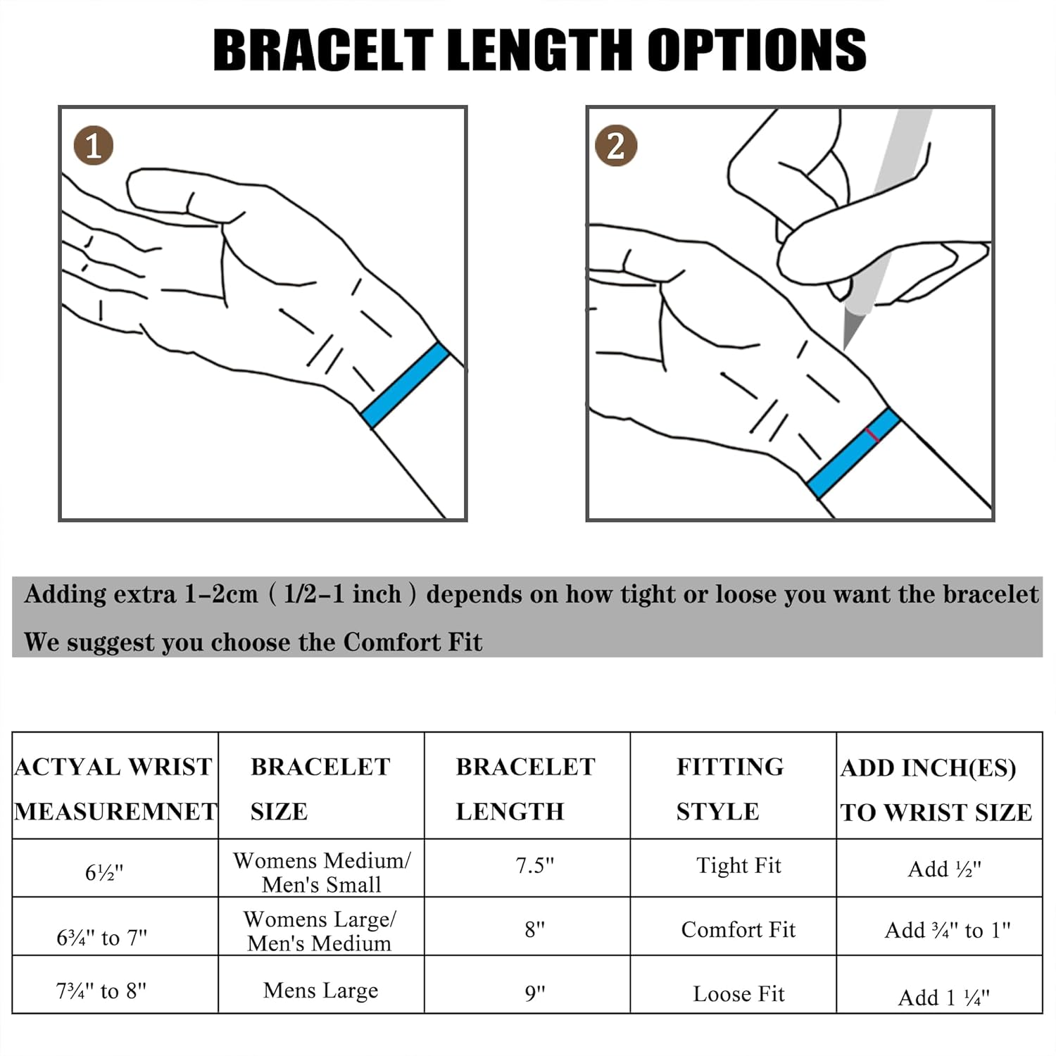 FINREZIO 5Pcs Stainless Steel Bracelets for Men Women Gold Silver Cuban Link Rope Figaro Cuban Chain Bracelet Set for Men 7.48/8.07/8.26 inches - Image 3