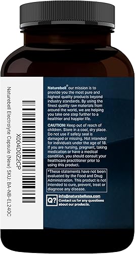 Miniatura 8 de Píldoras avanzadas de electrolitos, 240 cápsulas  Píldoras de sal con electrolitos para una hidratación en ayunas  Fabricado con sal rosa del