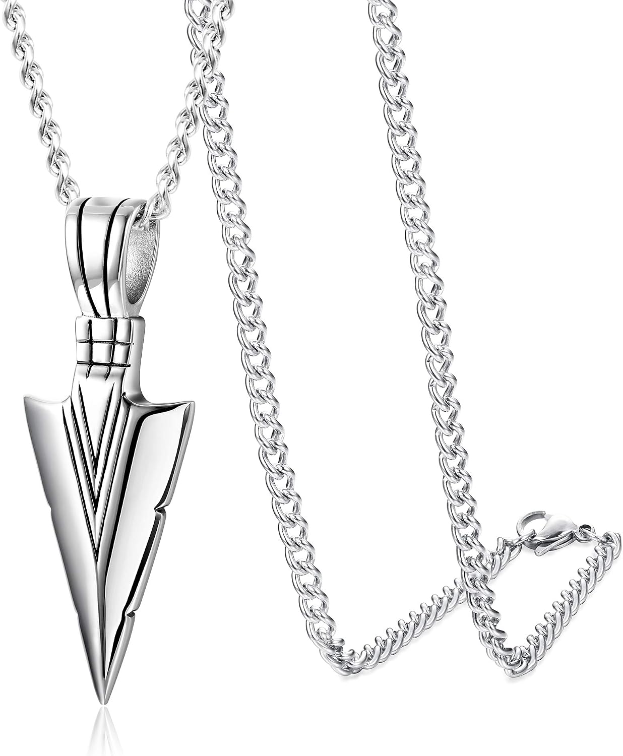 Jstyle Stainless Steel Pendant Necklace 