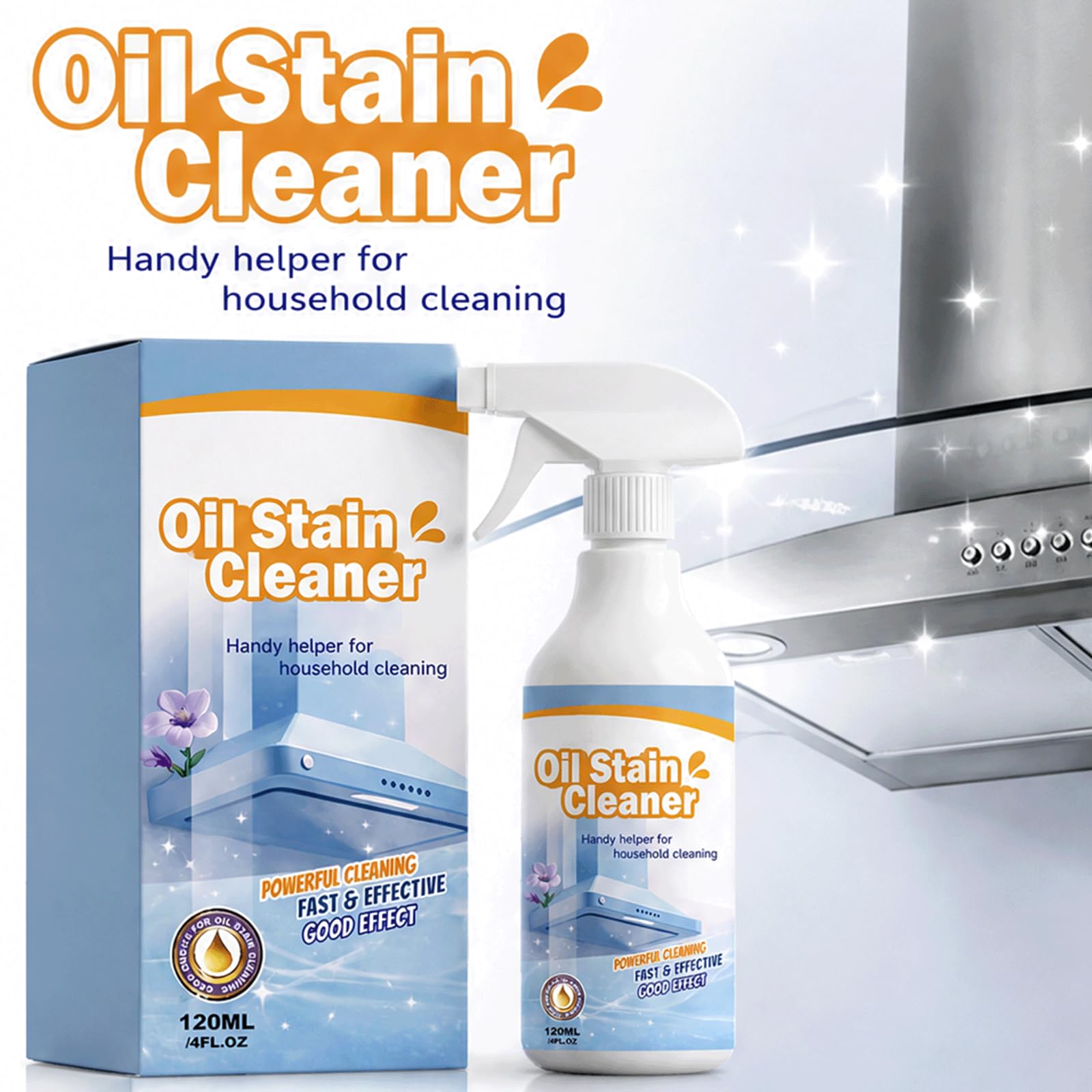 Heavy Duty Kitchen Degreaser Spray, Allzweck-Schaumreiniger, Backofen Herd oben Gas Grill BBQ Reiniger, Fett Öl Fleck Entferner, Multi Surface Cabinet Floor Cleaner, (5 stücke)