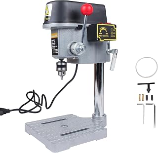 RATTMMOTOR 340W Mini Bench Drill Press - 16000RPM High-Speed, 0.6-6.5mm Precision Chuck, 25mm Stroke for Crafts & PCB Drilling