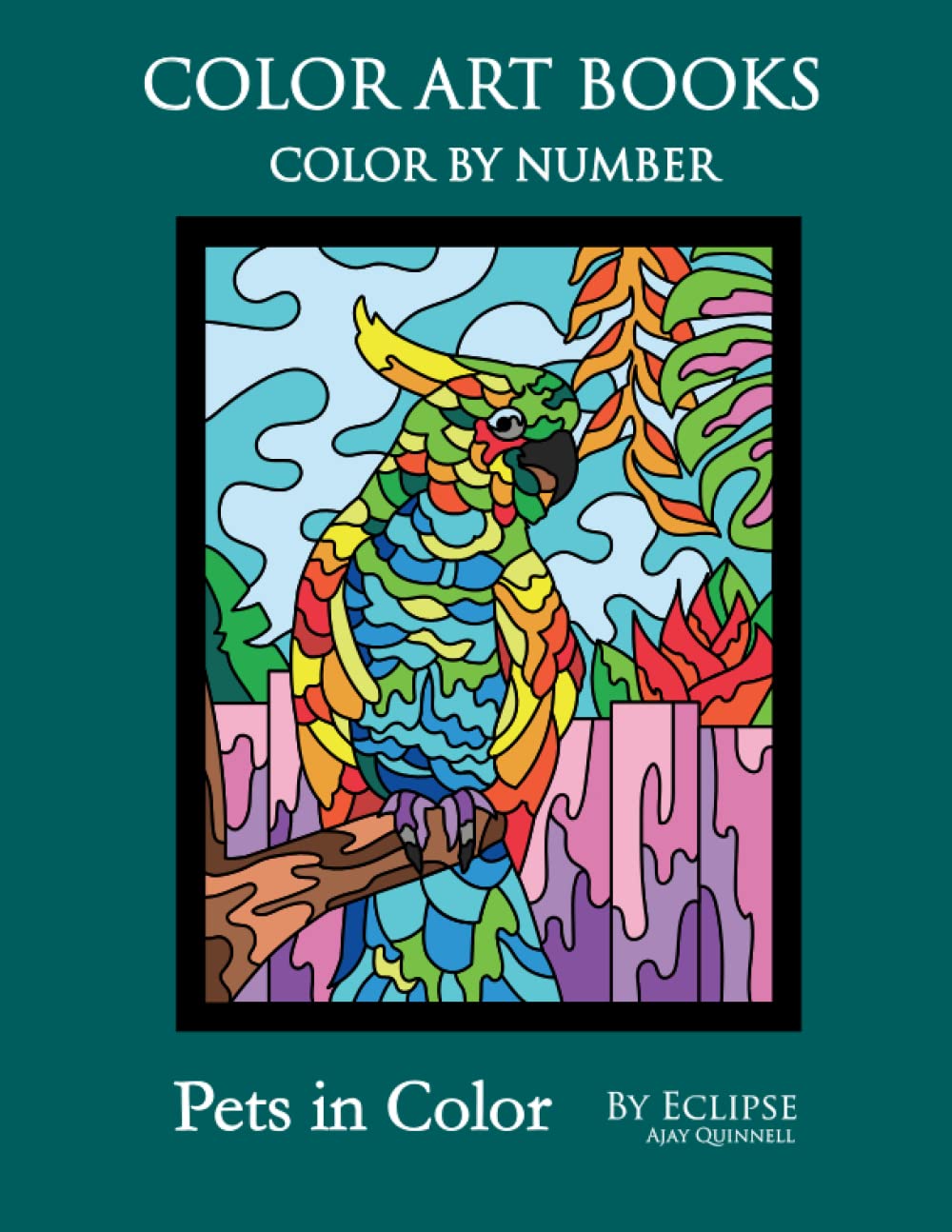 Pets in Color - Color by Number book : Standard paper edition